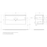 База под раковину BELBAGNO MARINO-CER-N-1200-2C-SO-NL-P