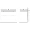 Тумба Capucino Lucido 89,6 см BELBAGNO MARINO MARINO-900-2C-SO-CL-P
